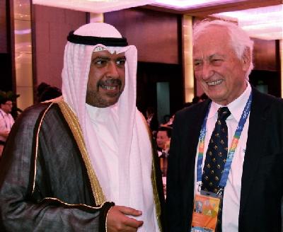 Kuno Ritschard with Sheikh Ahmad Al-Fahad Al-Sabah